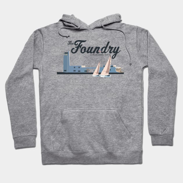 The Cleveland Foundry Sailing Center Hoodie by mbloomstine